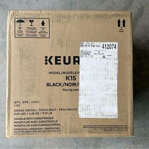Kurig K-15 Black Coffee Machine
